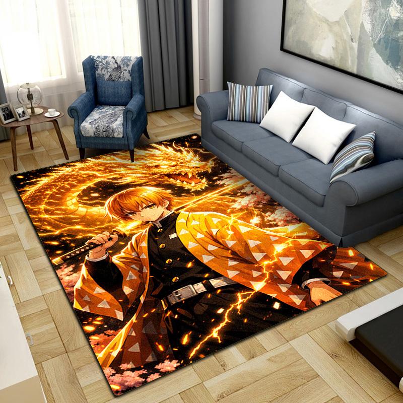 Zenitsu Agatsuma Rug for Home Decoration,Washable Non-slip Large Rug Floot Mat LXRa12