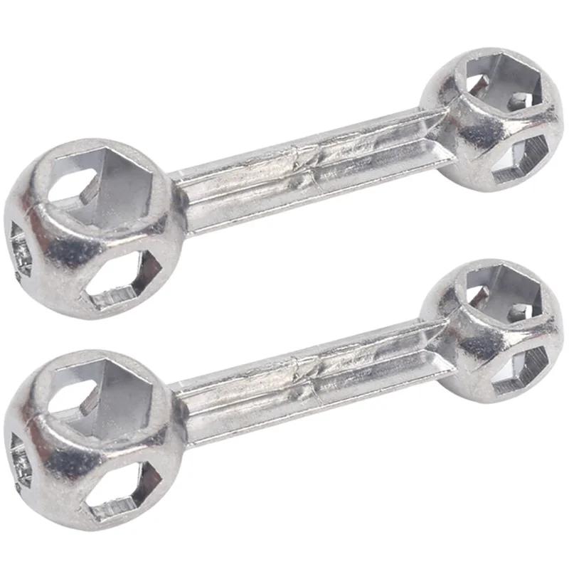 Metal Hexagonal Wrench 6~15mm Car Bicycle Hexagonal Screw Installation Disassembly Tool Multi Purpose Sleeve Bone Shaped Wrench