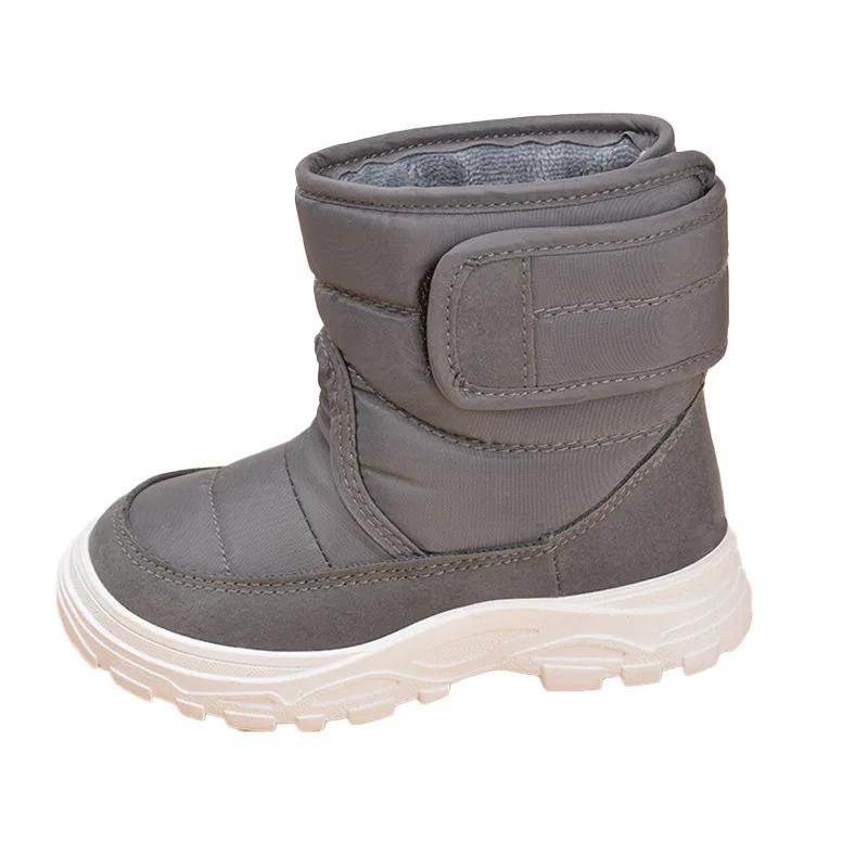 Hot Selling Kids Snow Boot Winter New Warm Girl Boot with Plush Cotton Shoe Soft Sole Girls' Shoes Winter Baby Boys Cotton Boots