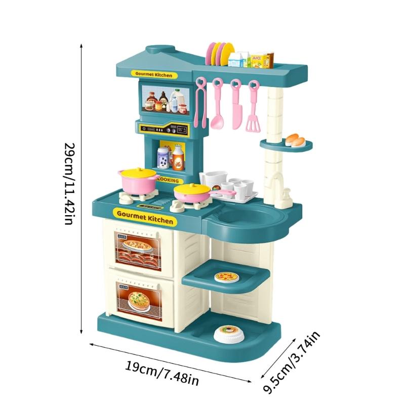 Complete Kitchen Toy Set With Multiple Accessories And Storage Box Designed For Kids Pretend PlayImagination And Learning Skills
