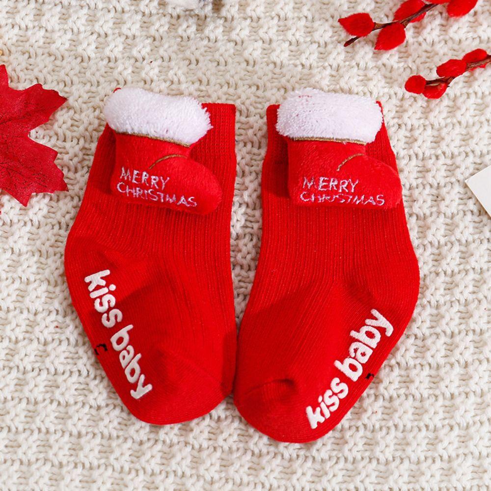 Baby Accessories Christmas Baby Socks Soft Cotton Floor Sock New Newborn Short Socks