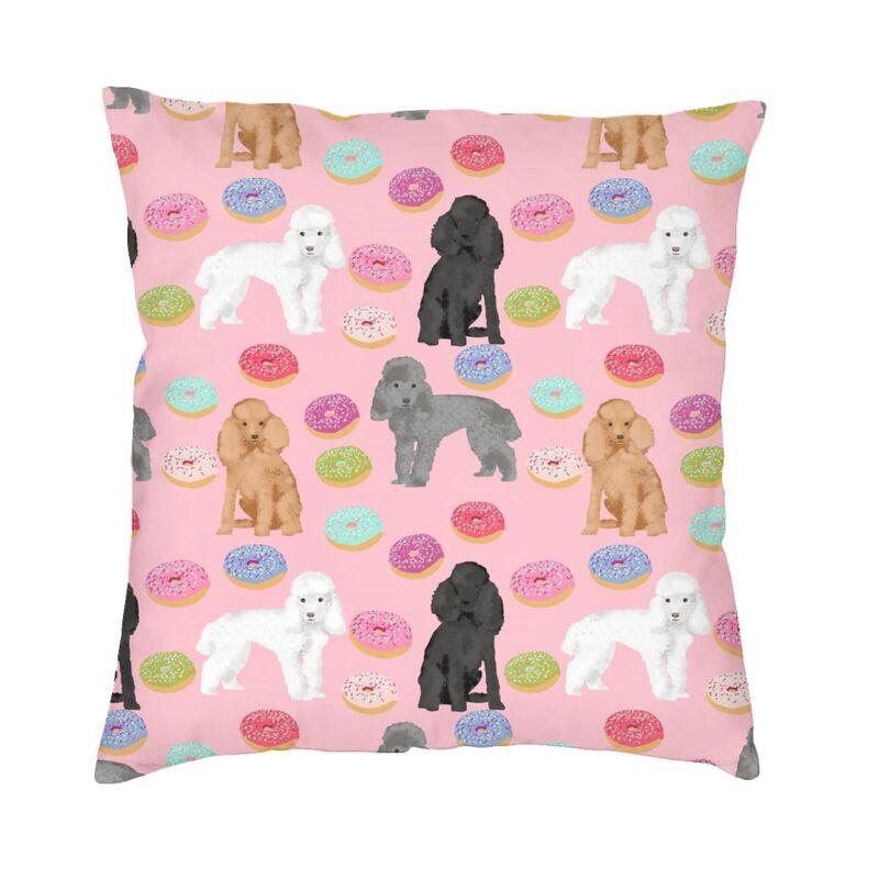 Husă de pernă cu grafică Pudel de lux 50*50 cm Poliester Pudel Dog Lover Husă de pernă pentru sufragerie Lenjerie de pat Canapea