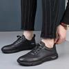 Men's Shoes Spring and Summer Simple Black Breathable Running Shoes Thick-soled Light and Comfortable Sports Shoes