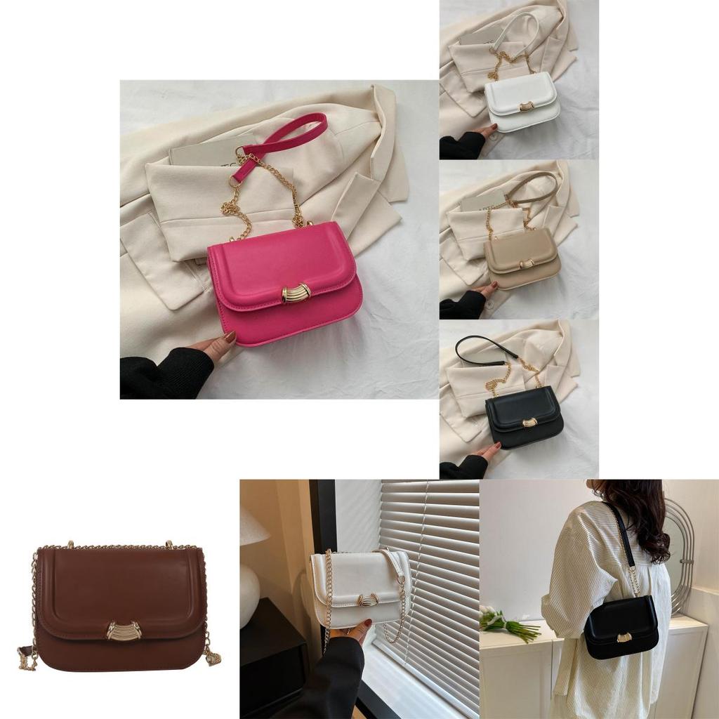 Trendy Chain Crossbody Bag Stylish Summer Small Box Bag Chic Shoulder Purse For Women