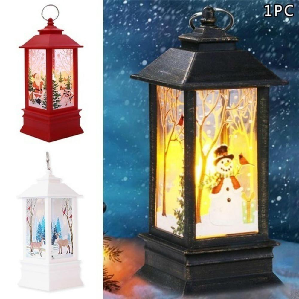 1pcs Christmas New Year Family Decoration Fairy Light Candle White Snowman LED Flame Light Wedding Decoration