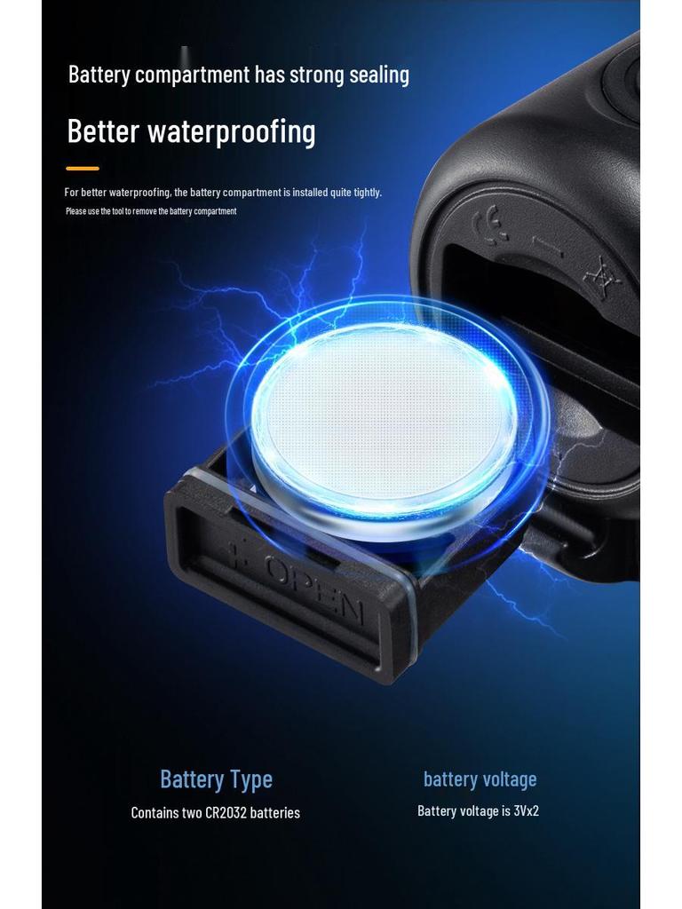Rock Brothers Universal Electric Bike Horn for Road, Mountain, and Children's Bikes