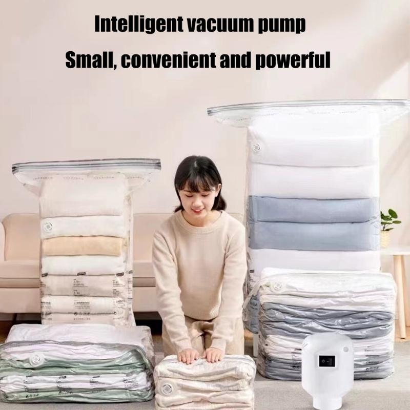 Portable Electric Pumps for Vacuum Sealing Practical Duvets and Blankets Storage Bags Pumps for Home and Travel Use