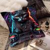 Animal Headphone Dj Music Pillow Case Fashion Square Pillowcase Bedroom Sofa Room Ins Decoration Leisure