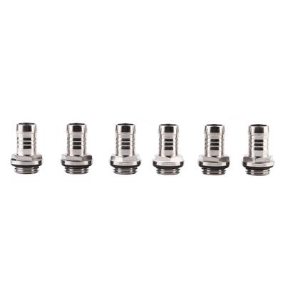 6 PCS PC Water Cooling TwoTouch Fitting G14 Thread Barb Connector for Tube 7.5mm