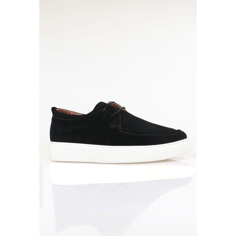 Men's Genuine Leather White Eva Sole Casual Shoes