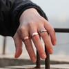 4Pcs Wide Open Magnetic Ring Adjusable Lymphatic Drainage Therapeutic Magnetic Ring Unisex for Adult Thanksgiving Gift