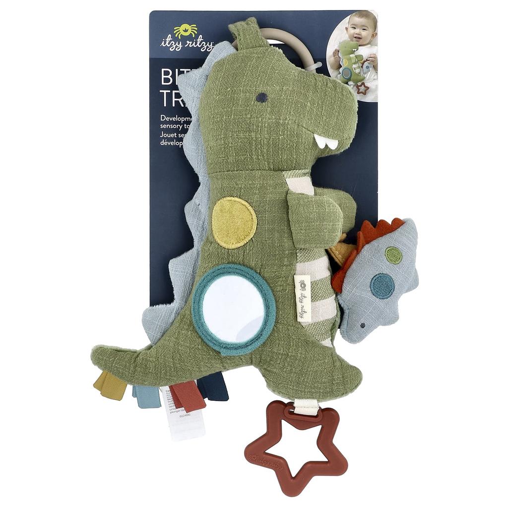 itzy ritzy, Bitzy Traveler™, Sensory Development Toy, Ages 0+, Dinosaur, 1 Piece