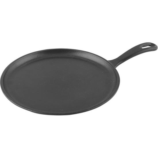 

Лавовая сковорода для крепа/пиццы/блинчиков с круглой металлической ручкой диаметром 26 см