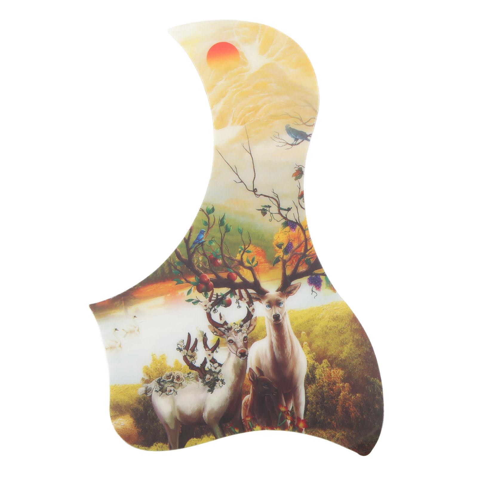 

Acoustic Guitar Pickguard PVC Front Guard Plate Pretty Pattern Instrument Accessory