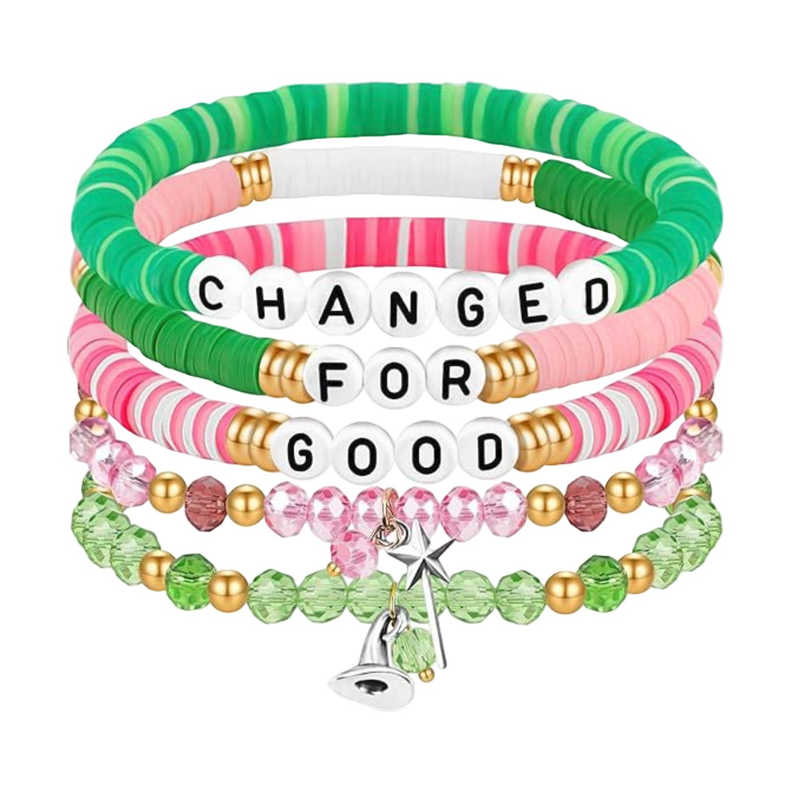 

Friendship Bracelet For Women Wand Witch Hat Beaded Stretch Bracelet Gifts Fans Party Dress Costume Accessories One Size