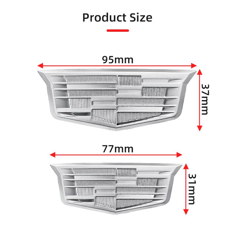 ABS Car Body Stickers Side Decals Emblem for Cadillac CT5 XT5 XT6 Escalade CTS DTS SLS XLR ATS SRX Tiburon Deville Accessories