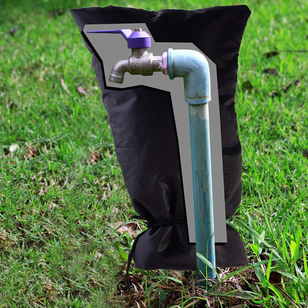 Winter Faucet Cover Anti Freezing Ice Protection Useful 51x20x6cm Black Case Garden Insulated Keep Warm Outdoor