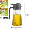 2in1 500ml Plastic Spray Oil Sprayer Bottle Spray Oil Dispenser Oil Jar Cruet BBQ Kitchen Baking Roasting Picnic Kitchen Tool
