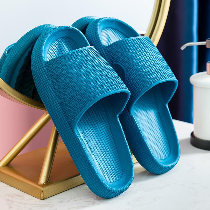 Home bathroom beach cool slippers summer indoor EV thick bottom bath slippers home