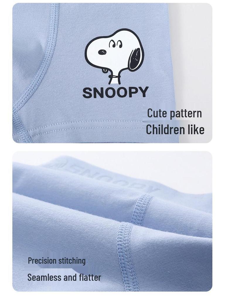 Snoopy Boys' Cotton Boxer Briefs - A-Class Shorts for Little to Large Boys