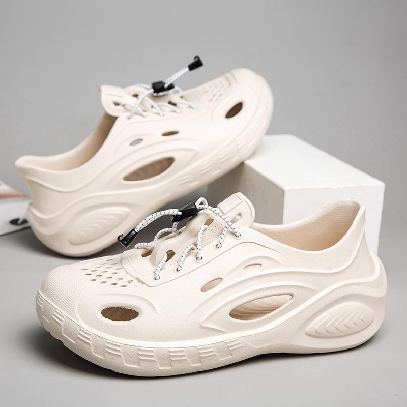 Fashion New Fashion Breathable Garden Shoes Summer Couple Sandals Non-slip Thick Bottom Men's Sandals Outdoor Baotou Beach Men's Shoes