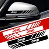 2pcs Car Rearview Mirror Emblem Stickers Window Body Badge Decal For JEEP Renegade Grand Cherokee Compass Wrangler Accessories