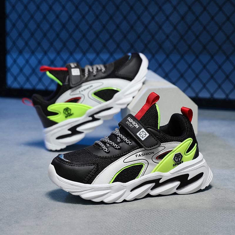 

Дышащие сетчатые кроссовки для мальчиков, легкие нескользящие кроссовки для бега на весну и осень 34