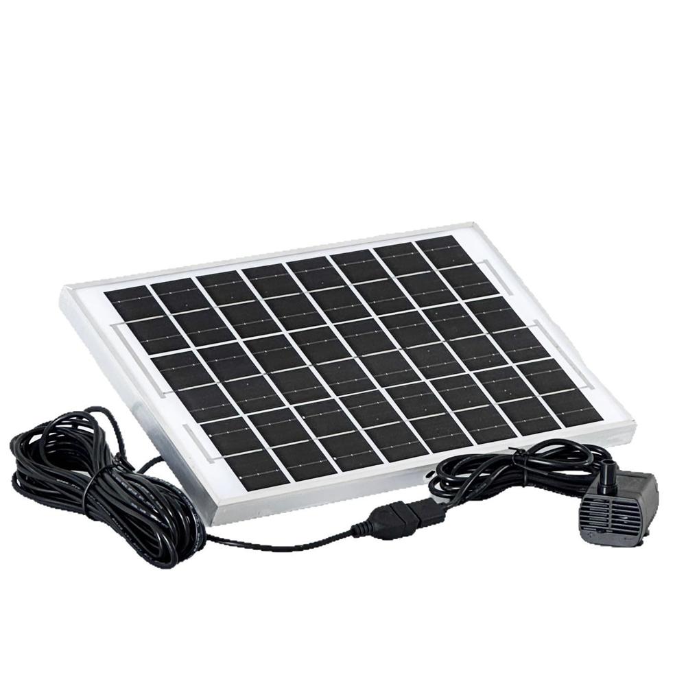 Solar USB Fountain Pump Kit-12V 4W Panel+3W Water Pump With 7.5M Cable For Fish Tank Pond Rockery Circulation