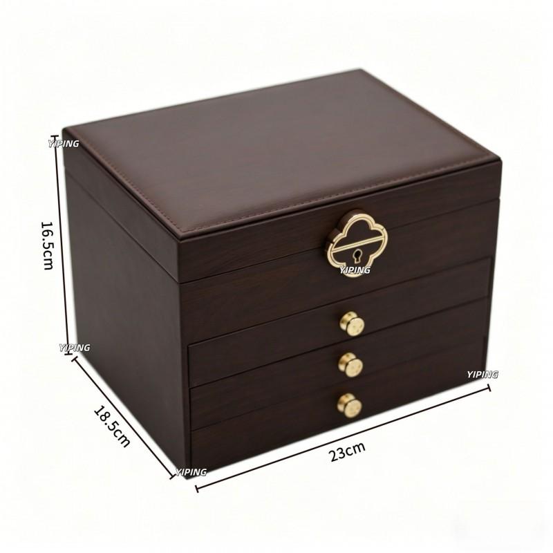 Jewelry Box 4-Layer Large Capacity Organizer Earrings Necklaces