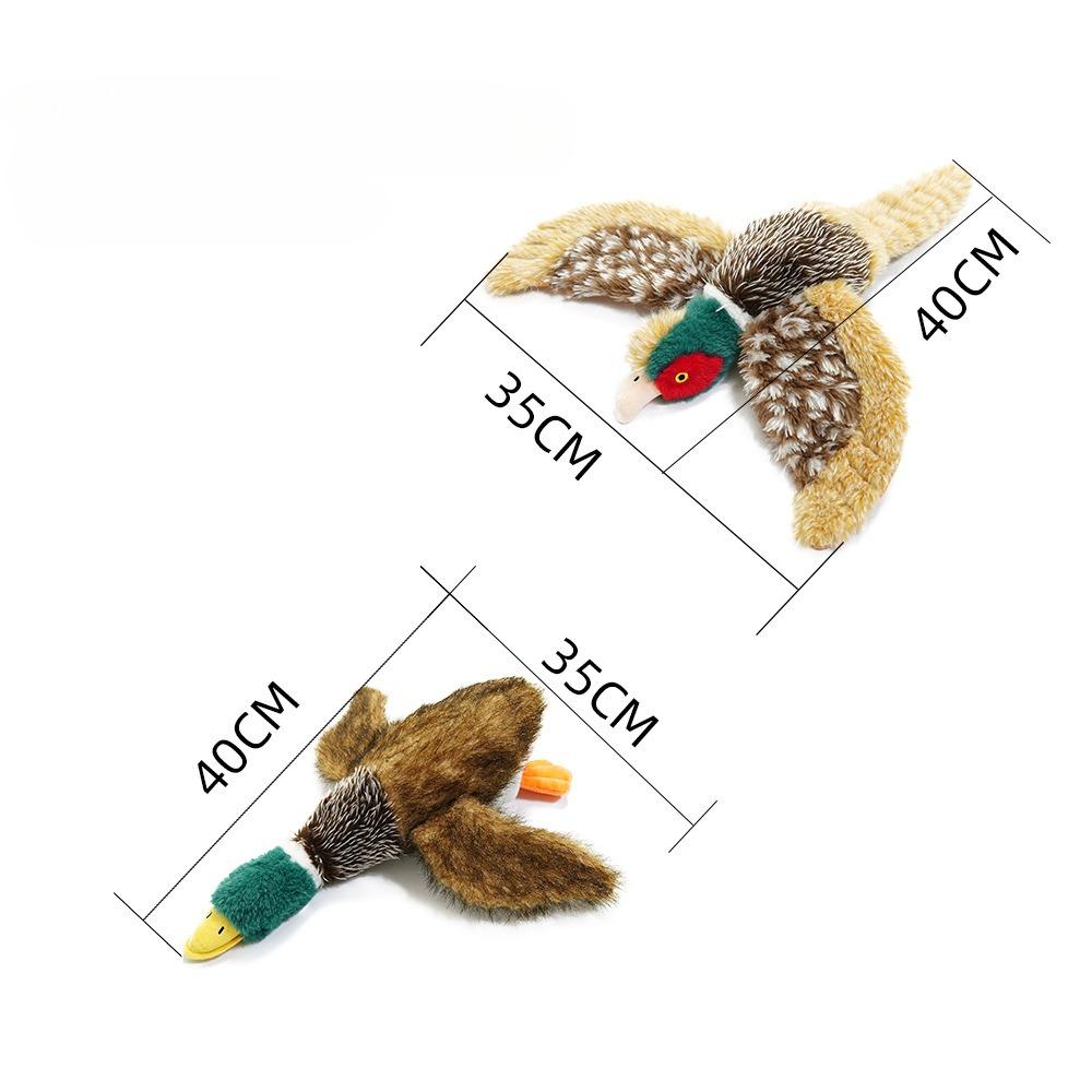 Plush Duck Sound Toy Stuffed Squeaky Animal Squeak Dog Toy Cleaning Tooth Dog Chew Toys Pet Dog Accessories Toys