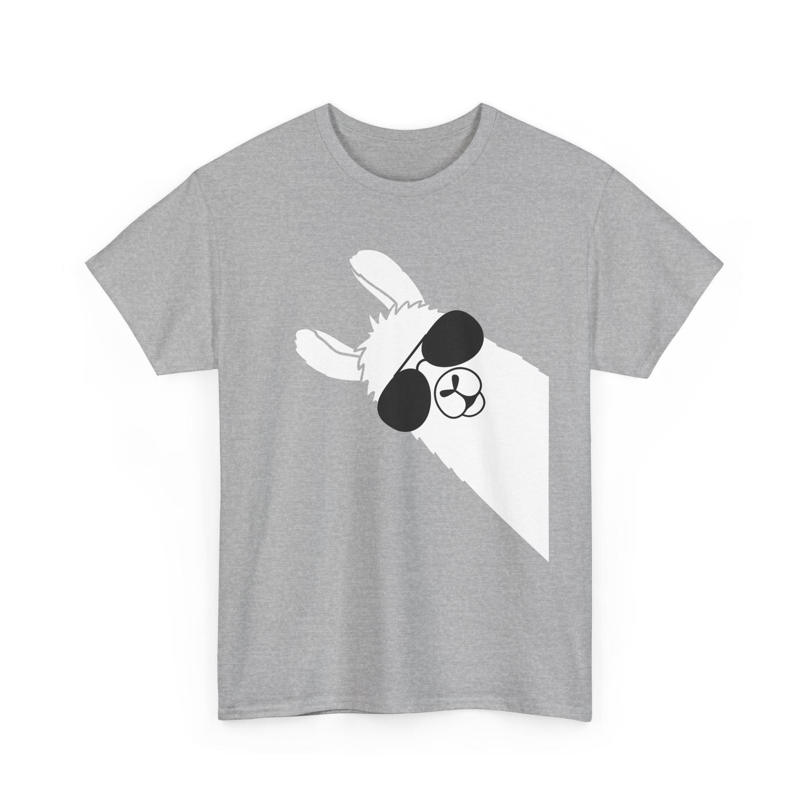 Llama T-Shirt Mens Womens Tees Top, Llama Sunglasses Animals Llama Lovers Women Men Funny Shirt S