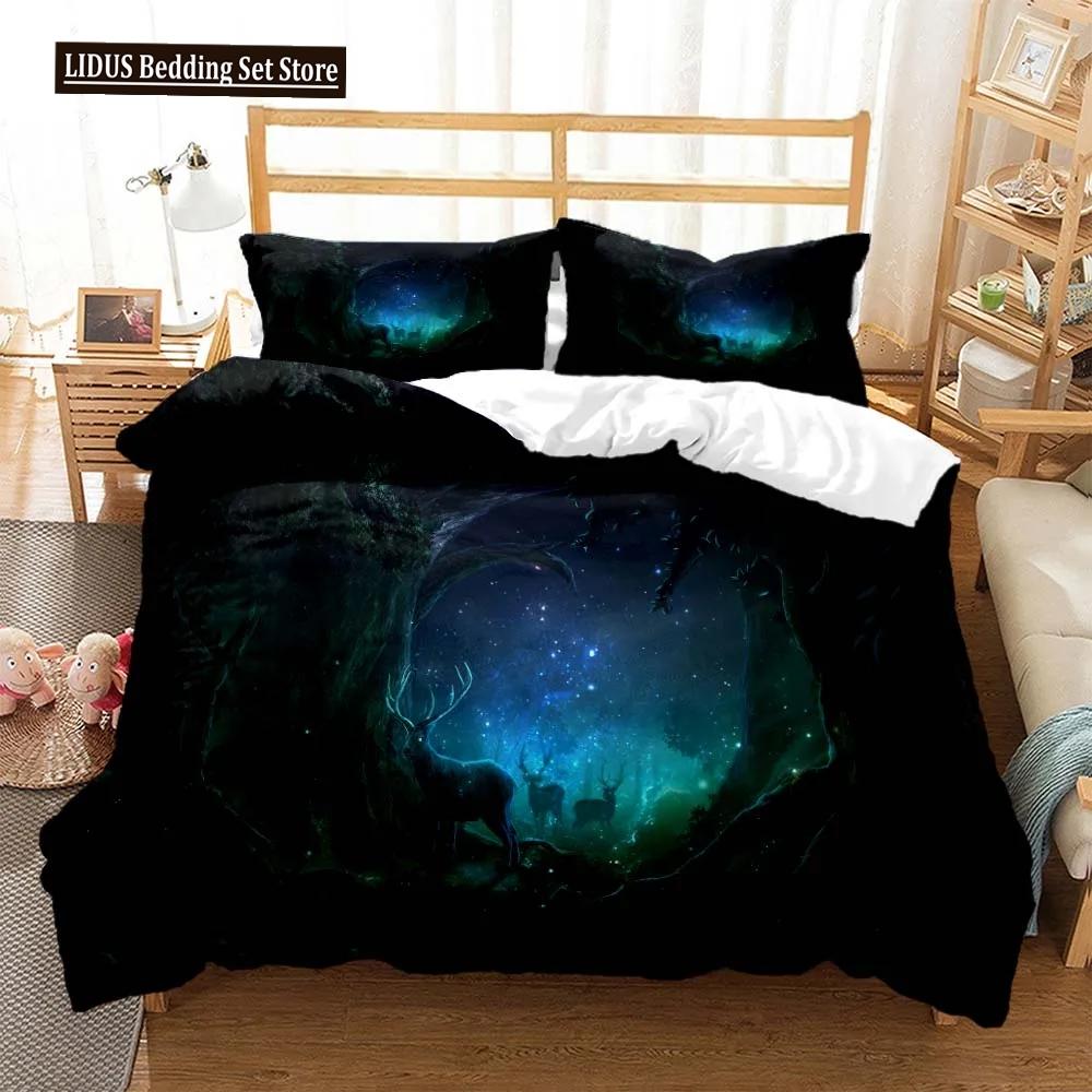 Elk God Of Luck Soft And Comfortable Customizable Comforter Bedding Sets Bedding Set Luxury Quilt Cover Personalized Bedding
