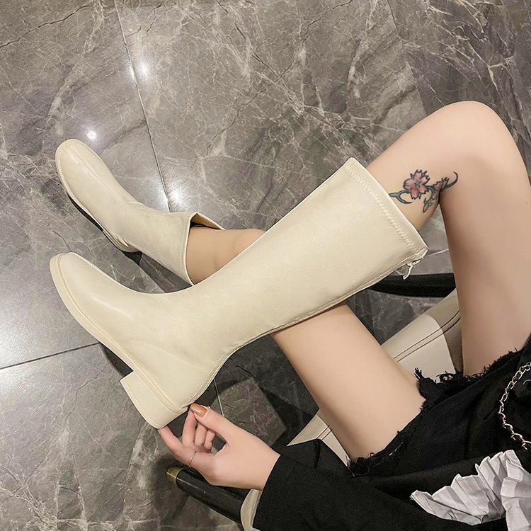 Knee High Boots for Women Classic Solid Color Boots Plus Size Fashion Boots Tall Boots