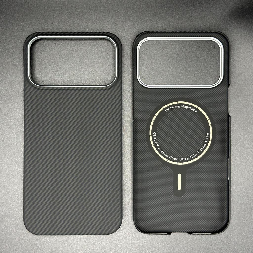 Custodia Magnetica MagSafe in Fibra Aramidica Kevlar per iPhone17 Pro Max - Ultrasottile