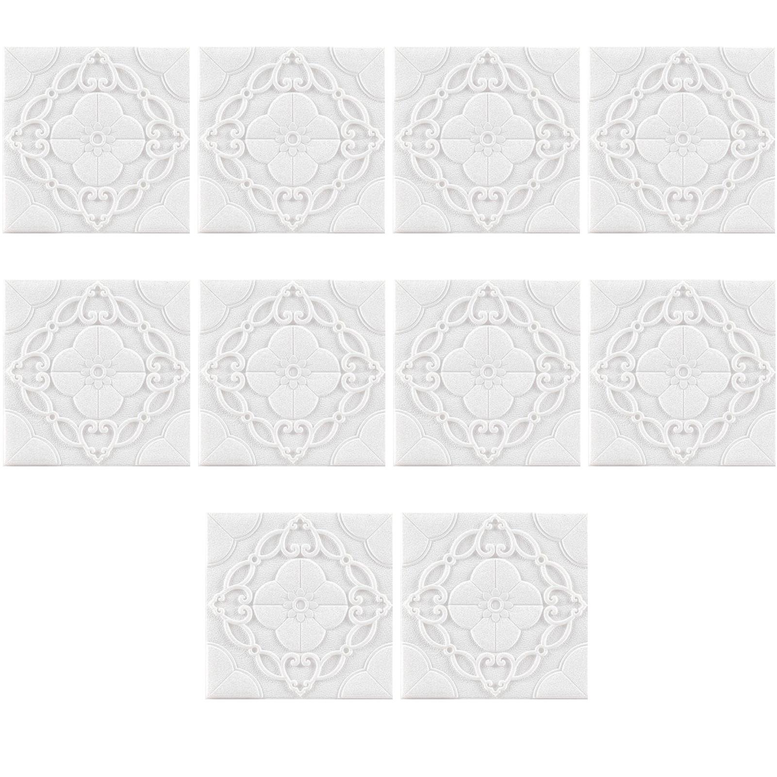 

10pcs/set 3D Foam Wall Sticker Soft Pe Foam Tiles For Artistic Home Waterproof Self Wall Sticker