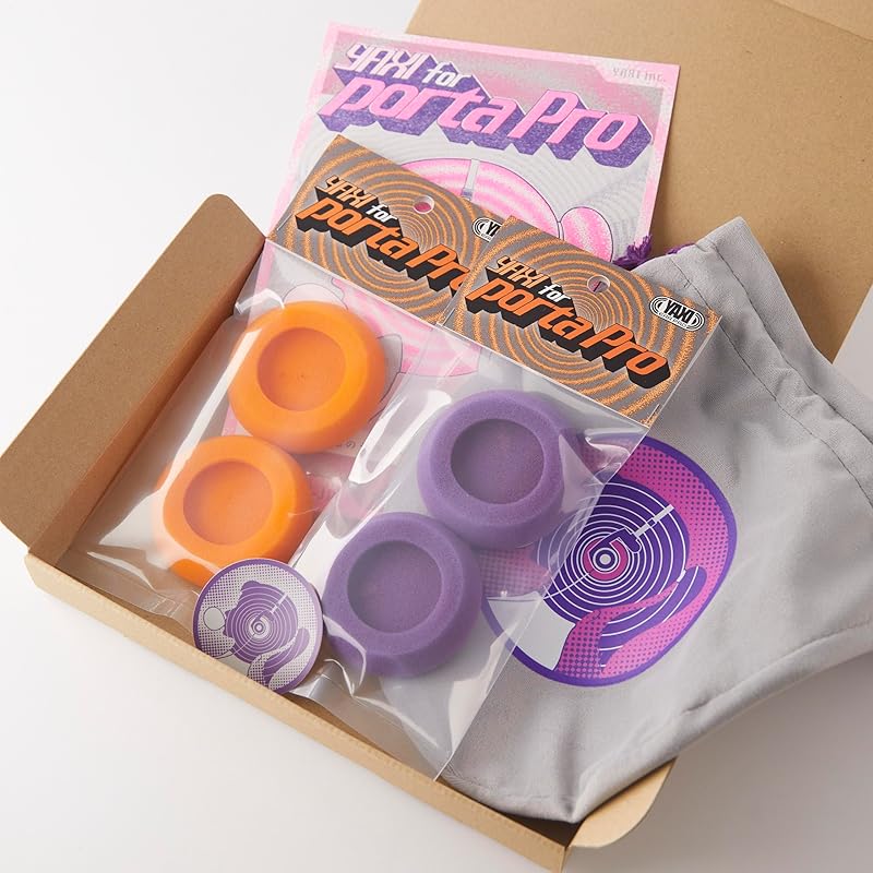 

YAXI EARPADS for Koss PORTAPRO 2Pairs+Pouch ((Orange+Purple)+Pouch)