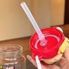 1 Piece Cute Cartoon Crayon Shin-Chan Summer Portable Strap Cup Creative 330/580Ml Straw Cup Home Ornament Unisex Holiday Gift