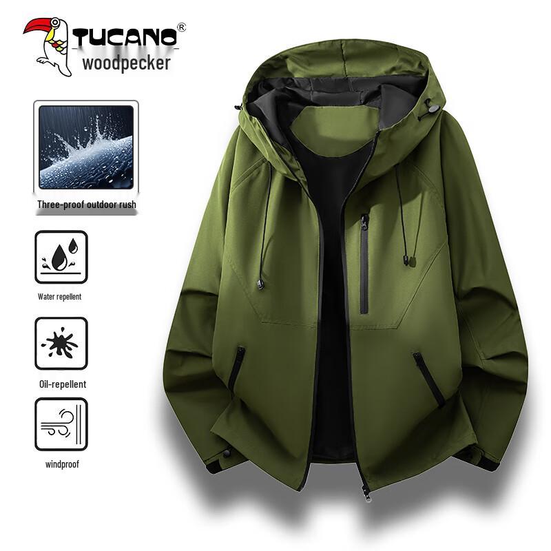 Tucano Men's 2025 Outdoor Windproof Waterproof Softshell Jacket