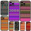Indian Africa Pattern Art Phone Case For Apple iPhone 15,14,13,12,11,Pro,X,XS,Max,XR,Plus,Mini Soft Black Cover