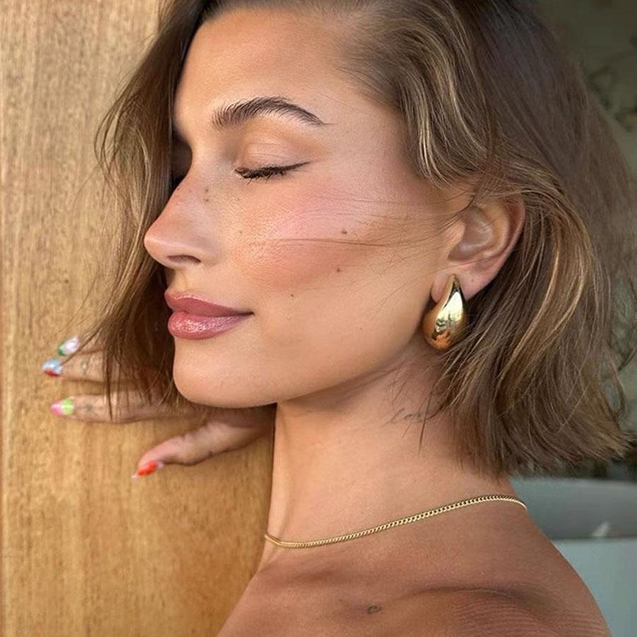 BF CLUB Silver Color Shinning Earrings For Women Sexy Girl Fashion Gold Waterdrop Trendy Jewelry Gift Party Wedding Pendientes