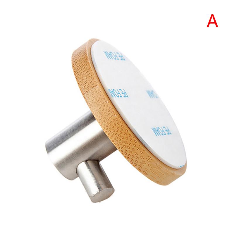 

Бамбуковые крючки для полотенец из нержавеющей стали, присоски, декоративная полка для ванной и кухни 5*5*3cm