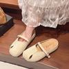 A New Style of Thick-soled Height-increasing Half-slipper Women's Shoes for One-step Wearing