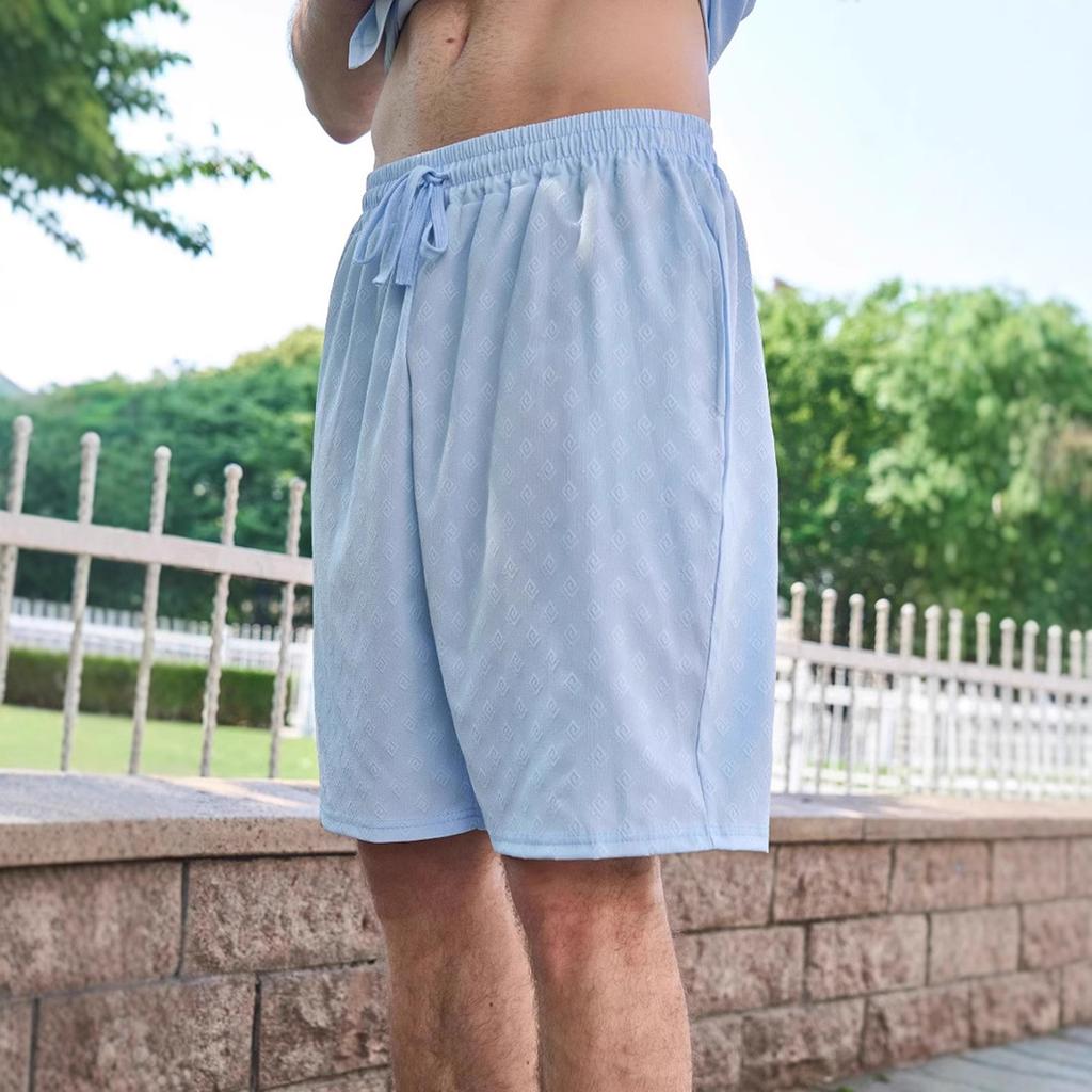 Herre Shorts med snøring, løse, fem-tommers og Herre Fritidsbukser