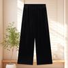 Stylish Spring Three-Piece Set: Chinese-Style Vest, Inner Top, and Pants for Middle-Aged and Elderly Women