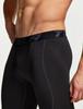 Tesla Men's Fleece-Lined Compression Tights [Stretchable, Warm, and Cold-Wearing] Sportswear, Running Leggings, Innerwear, Cold Weather Wear, Long Spa