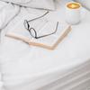 Cotton hotel sheet 140 x 280 without a elastic band, plain white