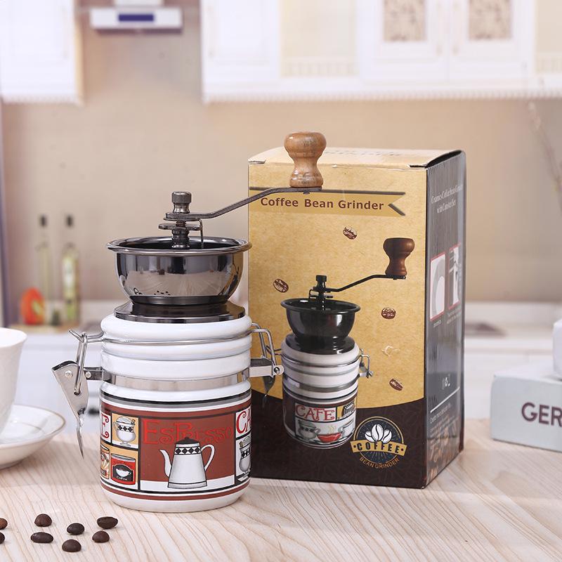 Manual Hand-crank Glass Coffee Bean Grinder