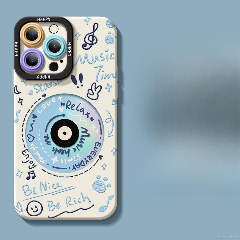 Record Panda Suitable for Apple Phone Case 16 IPhone 15plus 14 Silicone Soft Shell 13mini12promax