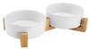 Ceramiczne miski dla psa 400ml 2x jax białe