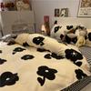 Cartoon Color Matching Four-piece Set Quilt Cover Bedding Quilt Cover Dormitory Bed Single Three-piece Set